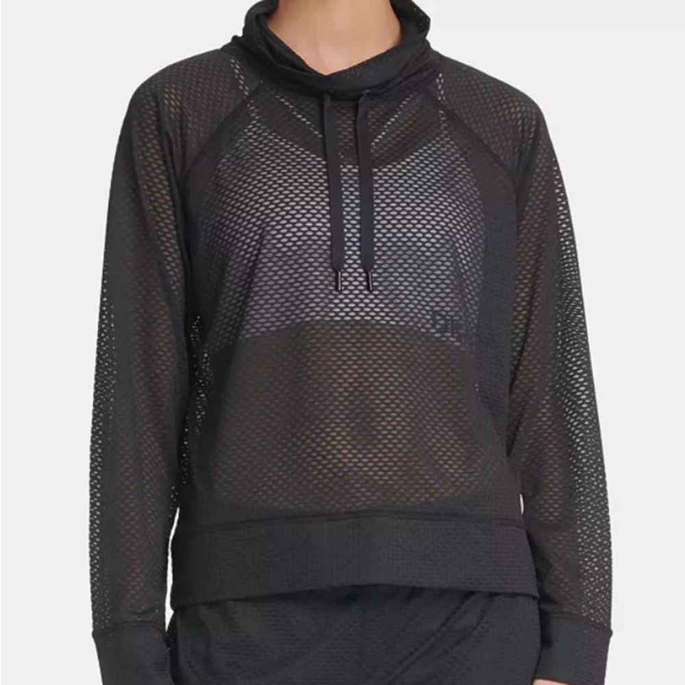 DKNY Sport's funnel-neck top